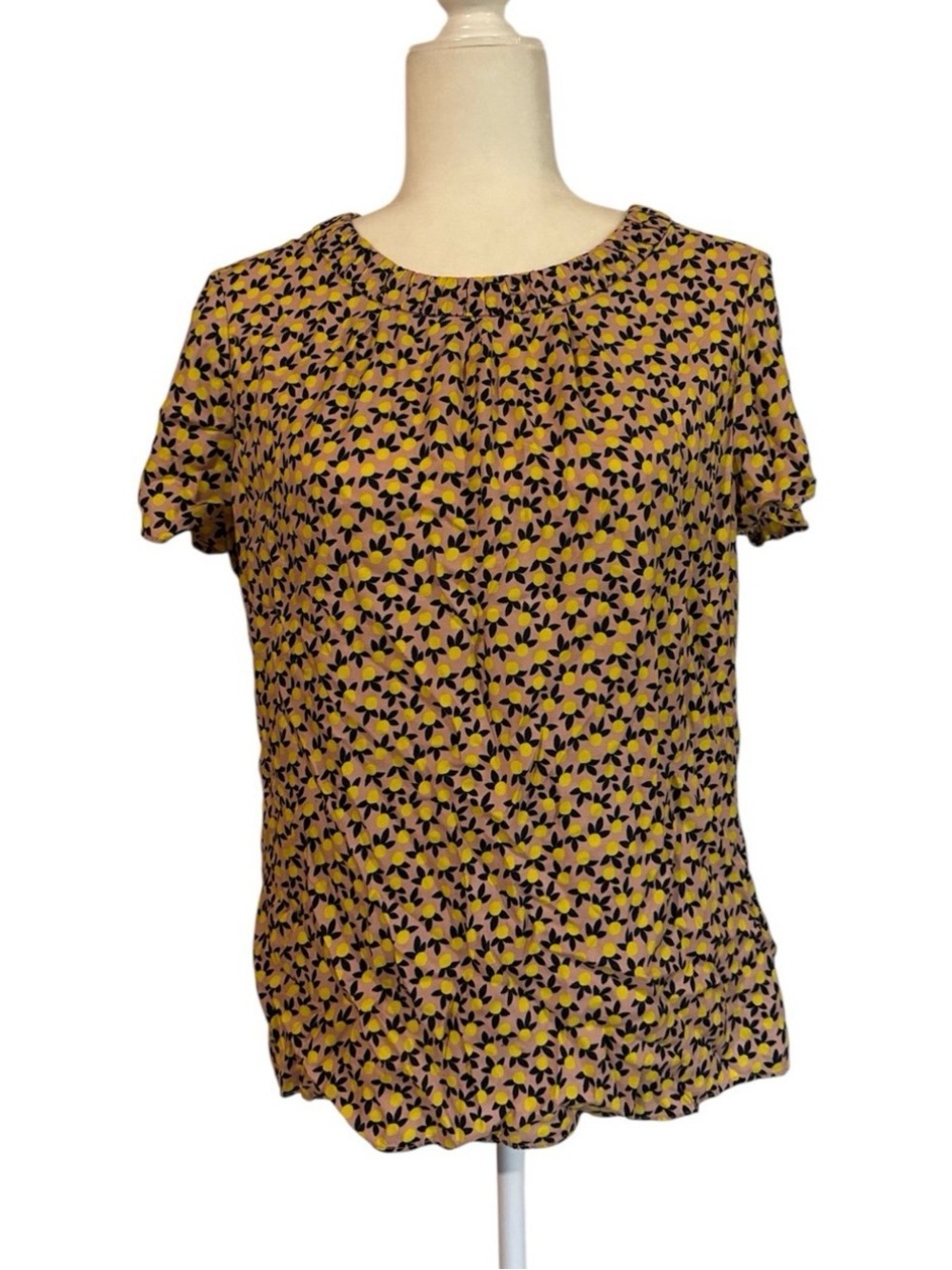 *Boden* Lemon Print Top size 10